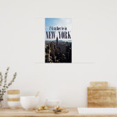 Poster "Ich wäre lieber in New York" (Küche)