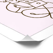 Poster ilustrado vida libre bienestar calma (Ecke)