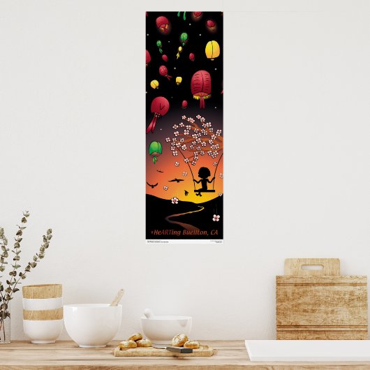 Poster - Im Fluss (Küche)