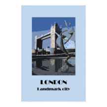 Poster im Retro-Stil der 20er Jahre in London