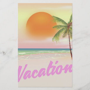 Poster im Vintage-Stil aus den 1980ern für einen U Briefpapier