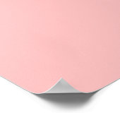 Poster in blassrosa Farbe (Ecke)