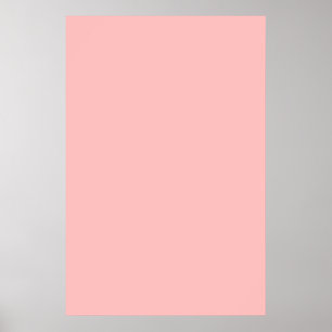 Poster in blassrosa Farbe