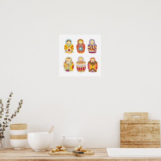 Poster in russischen Dollars (Küche)