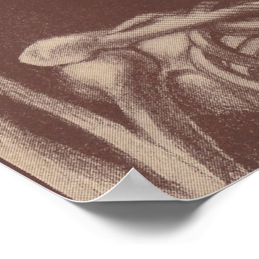 Poster In vino veritas = In wine, Truth Skeleton (Ecke)