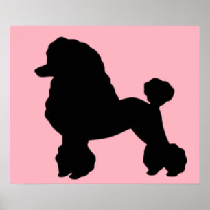 Poster inspiriert von rosa Poodlerock