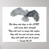 Poster - Isaiah 40:31 Adler (Vorne)