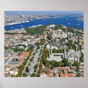 Poster: Istanbul - Sultanahmet und Bosporus Poster