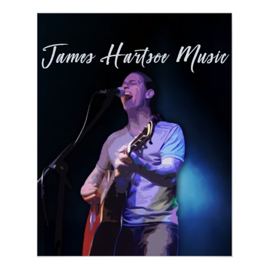 Poster - James Hartsoe Music singen (Vorderseite)