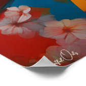 Poster | Japanische Frau | Ölmalerei (Ecke)