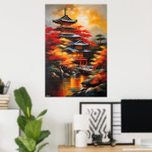 Poster | Japanische Kultur | Ölmalerei (Heimbüro)