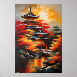 Poster | Japanische Kultur | Ölmalerei