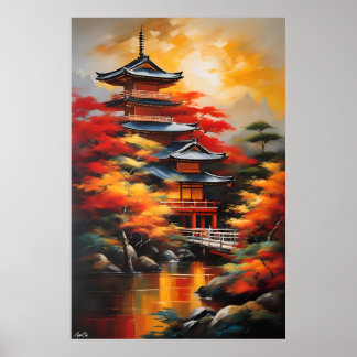 Poster | Japanische Kultur | Ölmalerei