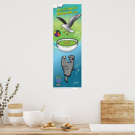 Poster - Jeder Will Pea Soup - Buellton.Art (Küche)