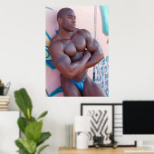 POSTER, Jermaine Bernard, entspannt Poster (Heimbüro)