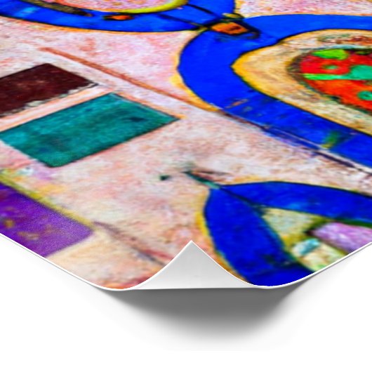 Póster Jerusalem at Night Poster (Ecke)