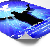 Poster - Jesus & Heiliger Geist wie eine Taube (Ecke)