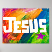 Poster - Jesus in full color (Vorne)