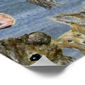 Poster: Joanna flying amongst the animals Poster (Ecke)