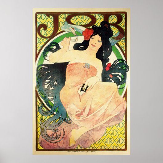 Poster JOB von Alphonse Mucha (Vorne)