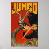 POSTER JUMBO DER GIANTE ELEPHANT & LADY! (Vorne)