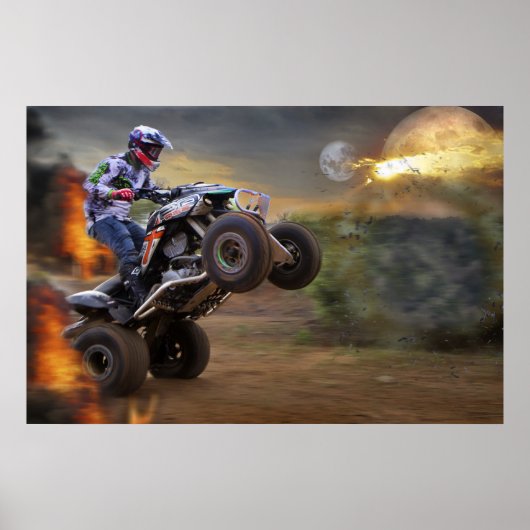 Poster Jump zu Porthole mit deinem Quad Bike (Vorne)