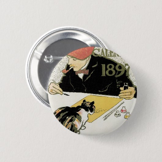 Poster-Kalender 1897 Button (Vorne & Hinten)