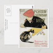 Poster-Kalender 1897 Postkarte (Vorne/Hinten)