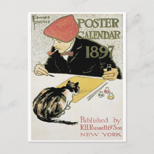 Poster-Kalender 1897 Postkarte (Vorderseite)