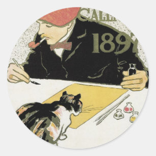 Poster-Kalender 1897 Runder Aufkleber