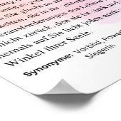 Poster Kämpferin Definition (Ecke)