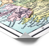 Poster - Karte Irlands (Ecke)