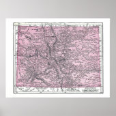 Poster: Karte von Colorado, 1921 Poster (Vorne)