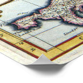 Poster - Karte von England des 14. Jahrhunderts (Ecke)