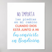 Póster - Keine Importa las piedras en mi camino.. Poster (Vorne)