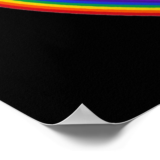 Poster-Kerze im Regenbogen Poster (Ecke)
