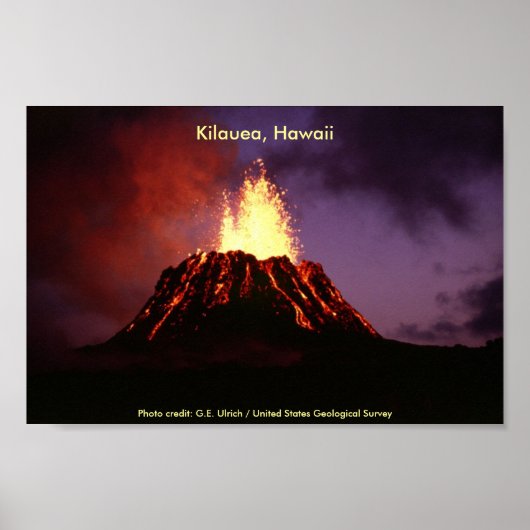 Poster/Kilauea, Hawaii Poster (Vorne)