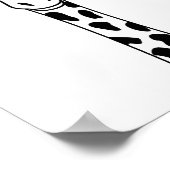 Poster- Kinderzimmer Kinder Schlafzimmer Giraffe B Poster (Ecke)