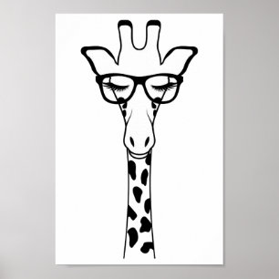 Poster- Kinderzimmer Kinder Schlafzimmer Giraffe B Poster