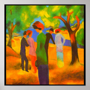 Poster-Klassiker/Vintage-August Macke 9 Poster