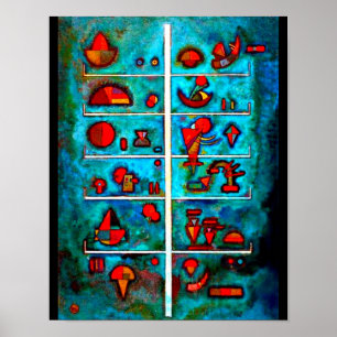 Poster-Klassiker/Vintage-Wassily Kandinsky 3 Poster