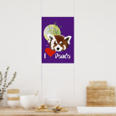 Poster Kleiner Panda (Ailurus fulgens) (Küche)