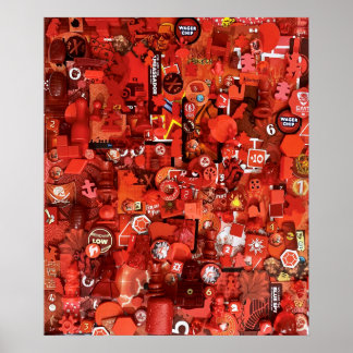 Poster: Komponenten des Red Board-Spiels Poster
