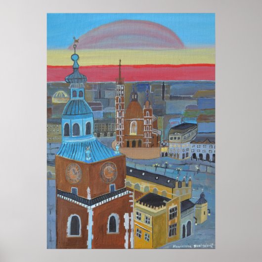 Poster Krakau Polen (Vorne)