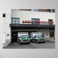 Poster: Krankenwagen im Krankenhaus von Twin Citie