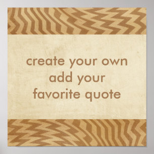 Poster kreieren Ihr eigenes gestresstes Design