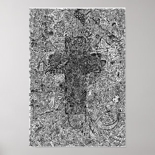 Poster "Kreuz und Symbole"
