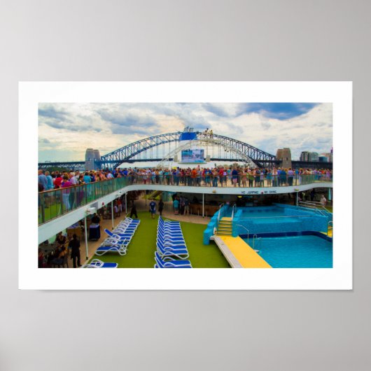 Poster | Kreuzfahrtschiff Sydney Harbour Bridge (Vorne)