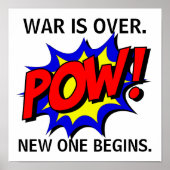 Poster "Krieg ist vorbei" (Vorne)