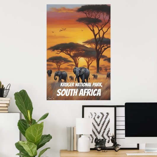 Poster | Krüger Nationalpark | Art (Heimbüro)